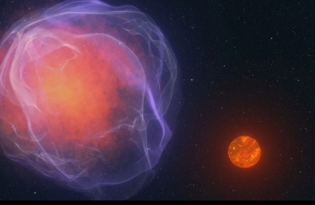 Representación artística de un objeto de hipervelocidad escapando de la Vía Láctea -NASA