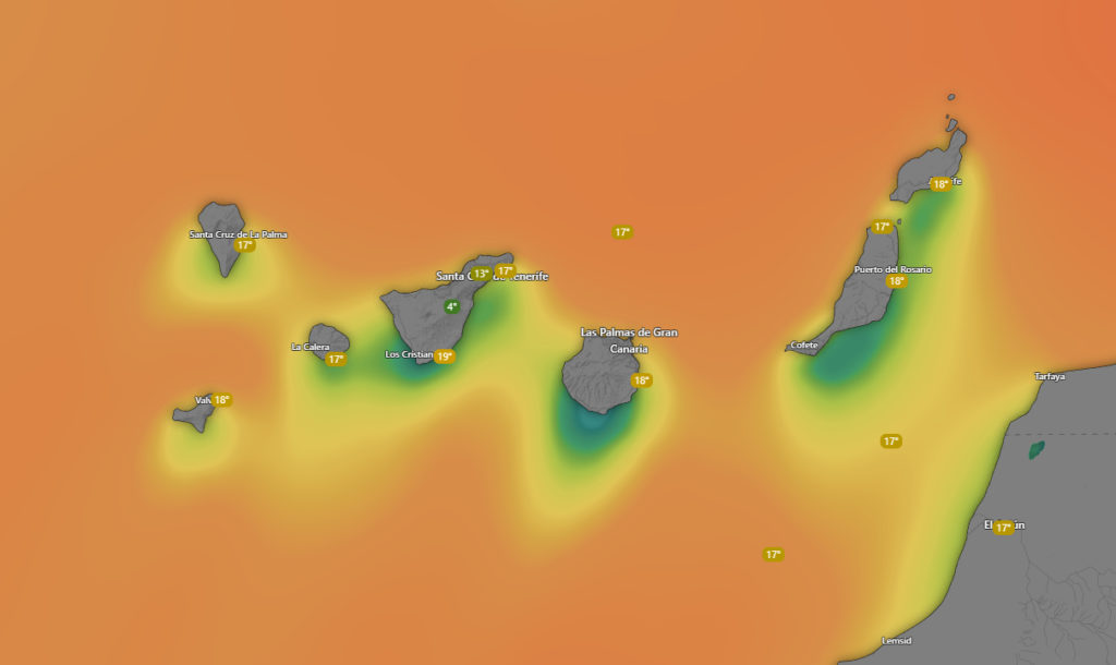 Temperatura inusualmente alta del mar alrededor de Canarias en pleno invierno con datos científicos y análisis de calentamiento oceánico global