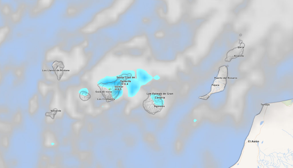 Cielos nubosos sobre Canarias tras el fin del episodio de calima con la previsión de la AEMET que anuncia lluvias y descenso de temperaturas para los próximos días en el archipiélago de Canarias