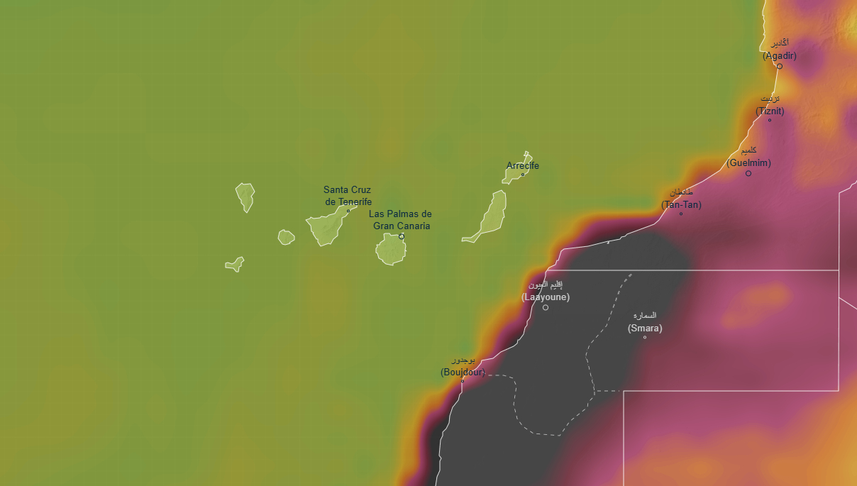 Calor y viento en Canarias este martes: la AEMET prevé hasta 30 grados en Gran Canaria y rachas muy fuertes