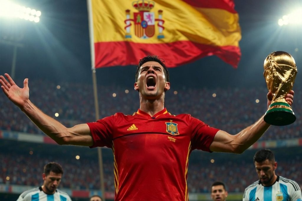 Selección de Argentina en la final del Mundial 2026 contra España, con Enzo Fernández expulsado en tiempo extra