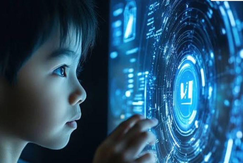 IA generativa en Barcelona: estudiante trabajando con herramientas de inteligencia artificial en pantalla de computadora