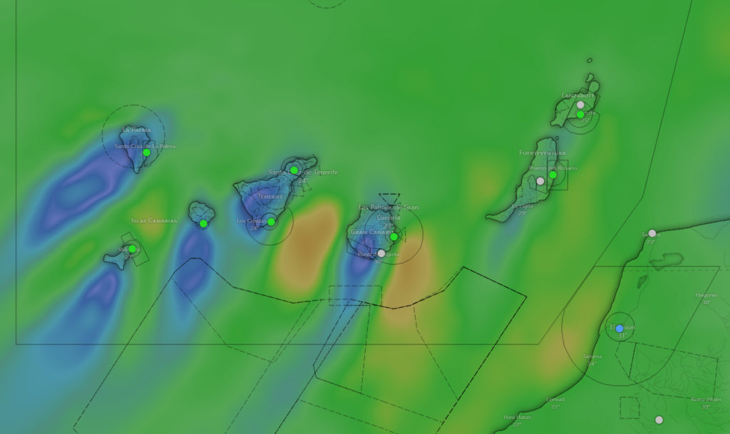 Mapa del tiempo en Canarias - AEMET
