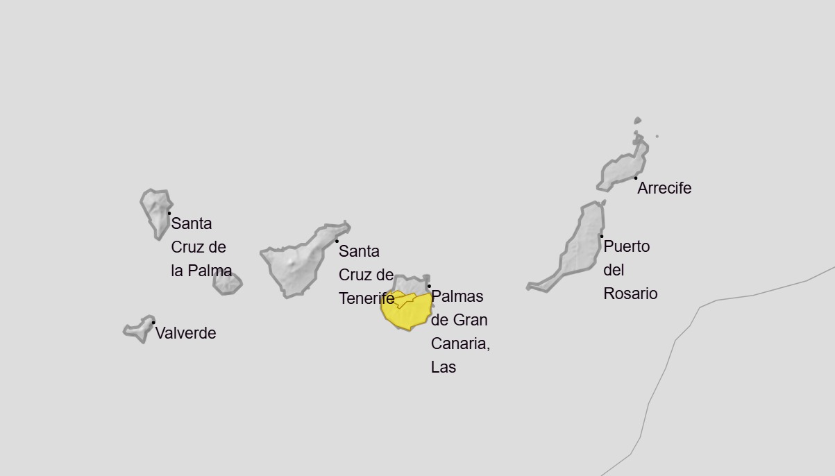 Alertas amarillas activadas en Canarias - AEMET