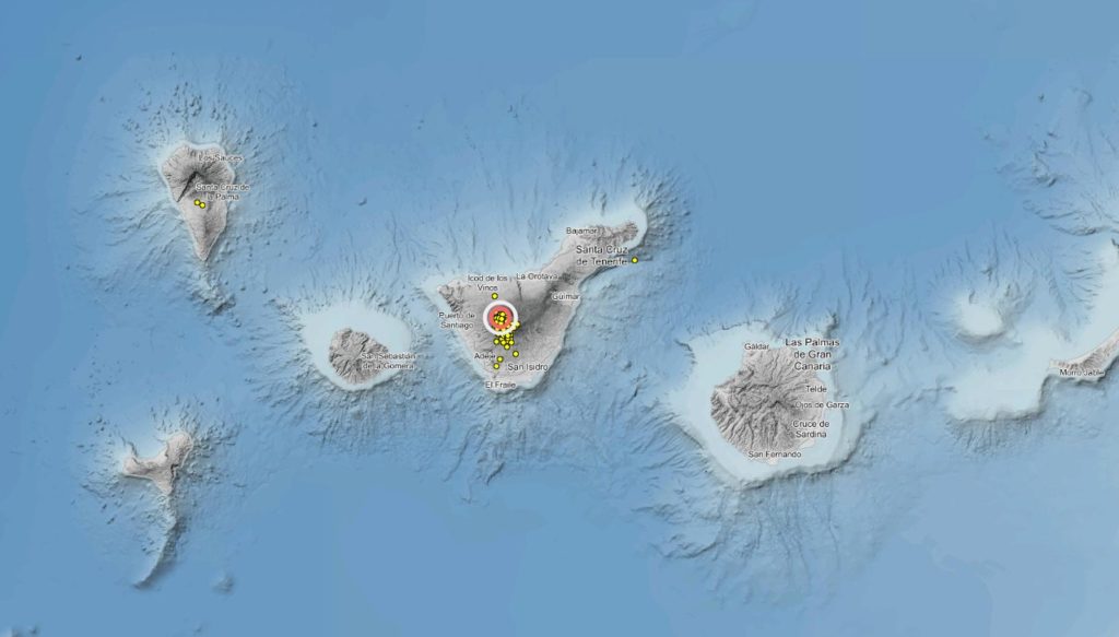 Terremotos en Canarias el Teide